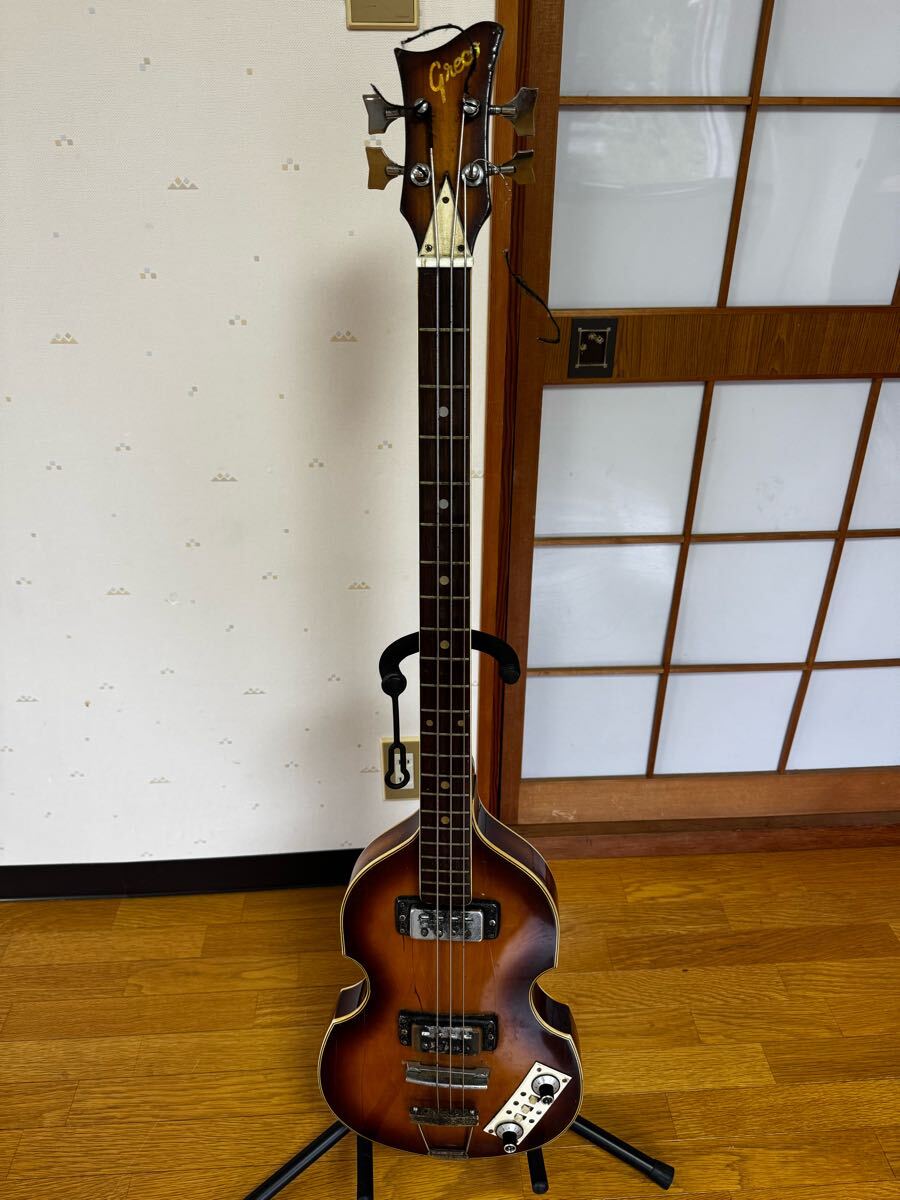 Greco バイオリンベース エレキベース 音出しOK_画像2