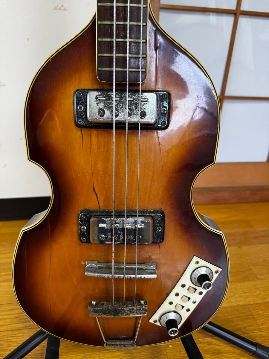 Greco バイオリンベース エレキベース 音出しOK_画像4