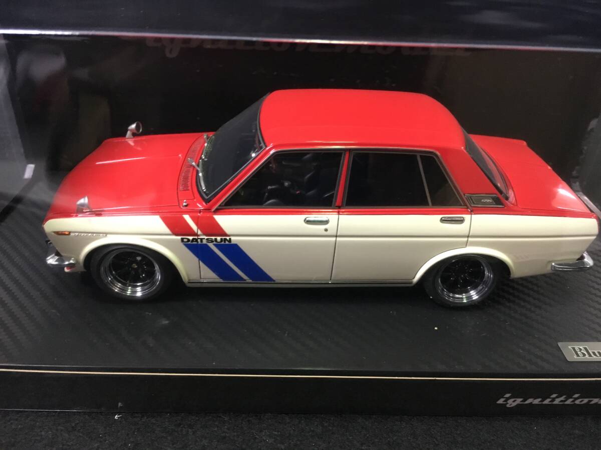 * дефект место есть *ig0617* зажигание модель *1/18 Datsun Bluebird SSS 510( красный × белый ) Datsun Bluebird 