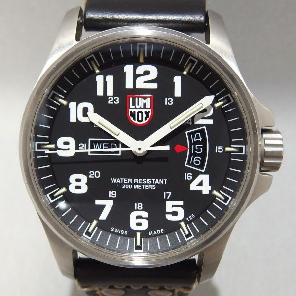 ★LUMINOX ATACAMA FIELD SERIES 1820 デイデイト クォーツ 腕時計 アタカマ フィールド シリーズ ルミノックス★ジャンク_画像2
