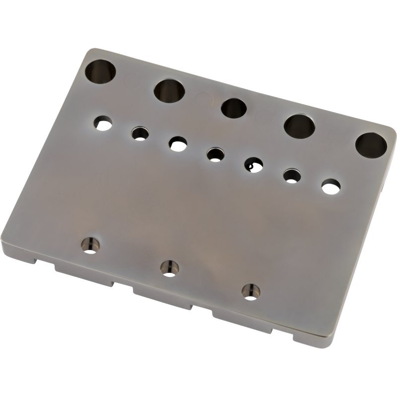 Fender Fender HiMass String-Through 4-String Bass Bridge Assembly With Brass Saddles, Black Chrome〈フェンダー〉_画像2