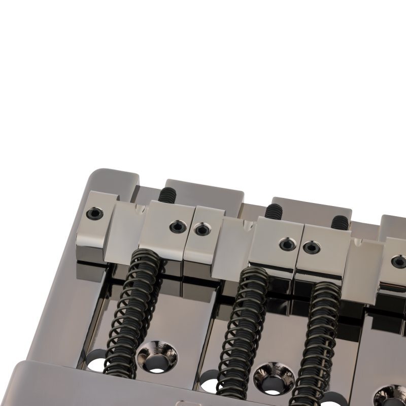 Fender Fender HiMass String-Through 4-String Bass Bridge Assembly With Brass Saddles, Black Chrome〈フェンダー〉_画像3