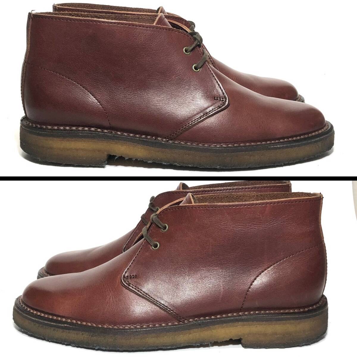 リーガルREGAL 25.5cm メンズ チャッカブーツ 茶 ブラウン 52UR レザーシューズ 本革_画像3