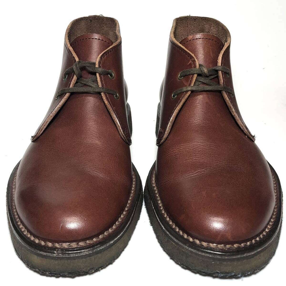 リーガルREGAL 25.5cm メンズ チャッカブーツ 茶 ブラウン 52UR レザーシューズ 本革_画像5