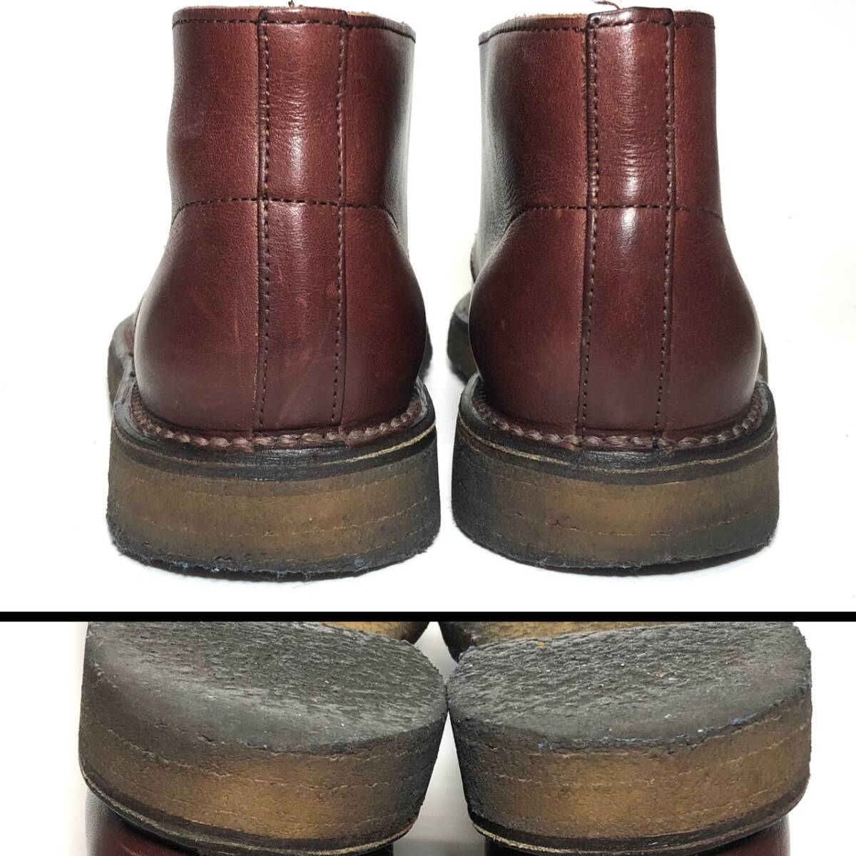 リーガルREGAL 25.5cm メンズ チャッカブーツ 茶 ブラウン 52UR レザーシューズ 本革_画像6