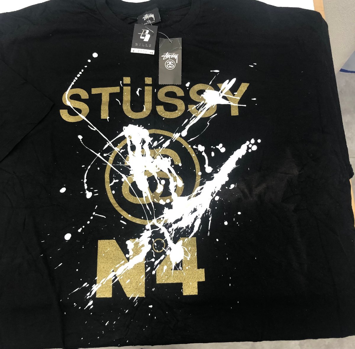 ★【新品未使用】STUSSY 半袖Tシャツ 黒色 XXL ステューシー 大きいサイズ_画像1