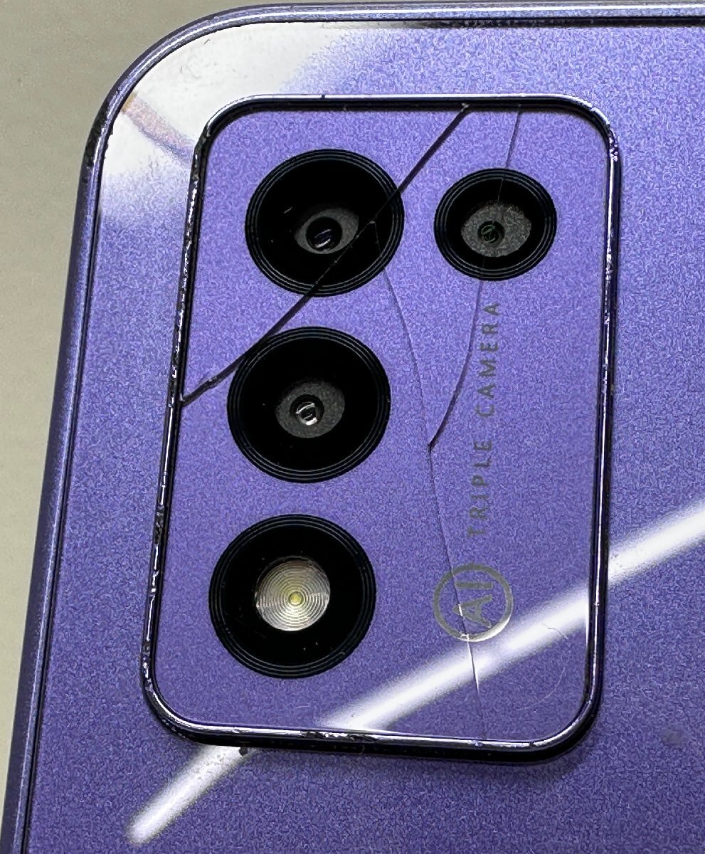 【初期化済】Libero 5G Ⅲ A202ZT 64GB パープル 通電確認済み 本体のみ 利用制限○_画像5