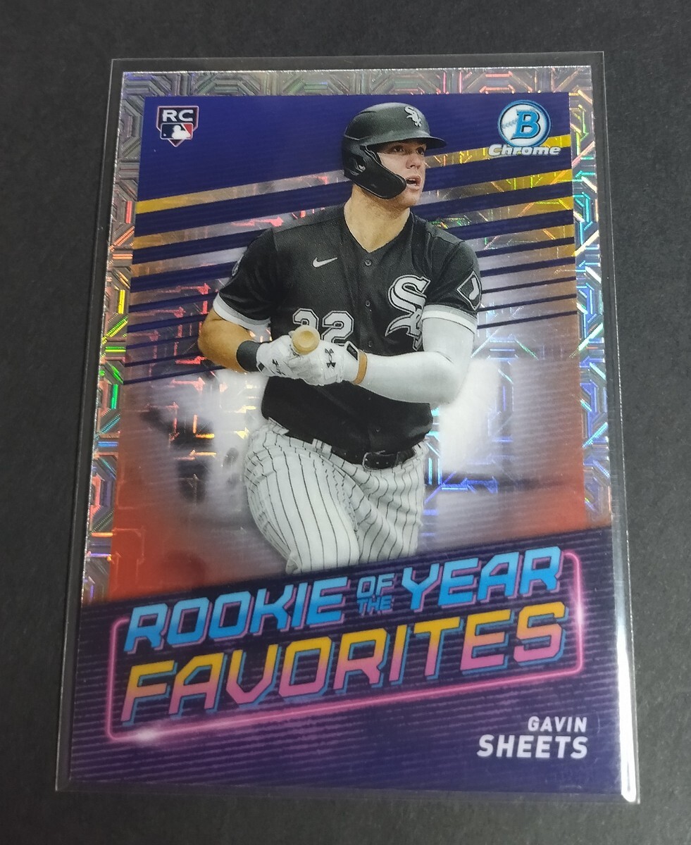 MLB 2022 год Bowman chrome Gavin * простыня ( белый носки ) rookie карта.Mojoliflakta-No,ROYF-10.White sox GAVIN SHEETS RC