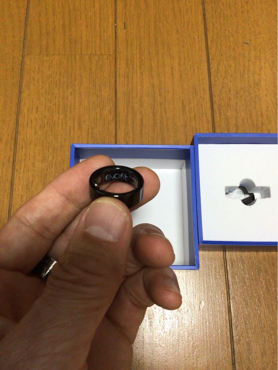 新品 未使用品 GEEKIN ジーキン エヴォフィット EVOFIT スマートリング 黒 ブラック 7号 健康管理 睡眠記録  運動記録 血中酸素 IP68防水_画像3
