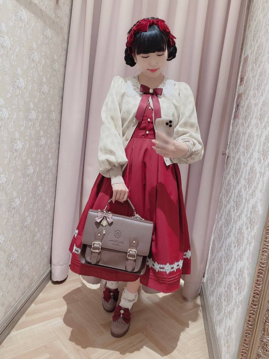 ■Amavel■トリプルリボンカチューシャ ボルドー■ベロアリボンワインレッドゴシッククラシカルロリータゴスロリガーリーヘッドドレス_画像6