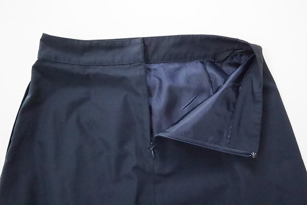 L'EQUIPE ◆ ラップデザイン ロングスカート Dネイビー サイズ38 (定価3.5万円) 弱撥水加工 Aライン レキップ ヨシエイナバ ◆311/ES22_画像2