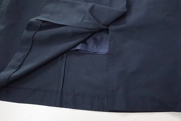 L'EQUIPE ◆ ラップデザイン ロングスカート Dネイビー サイズ38 (定価3.5万円) 弱撥水加工 Aライン レキップ ヨシエイナバ ◆311/ES22_画像4