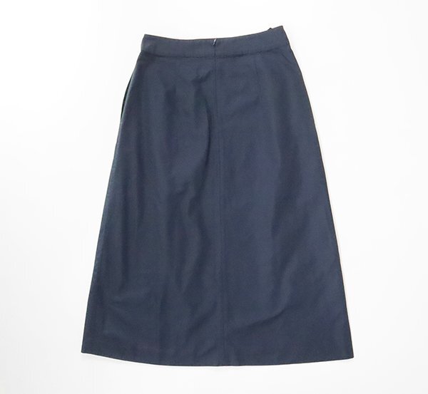 L'EQUIPE ◆ ラップデザイン ロングスカート Dネイビー サイズ38 (定価3.5万円) 弱撥水加工 Aライン レキップ ヨシエイナバ ◆311/ES22_画像3