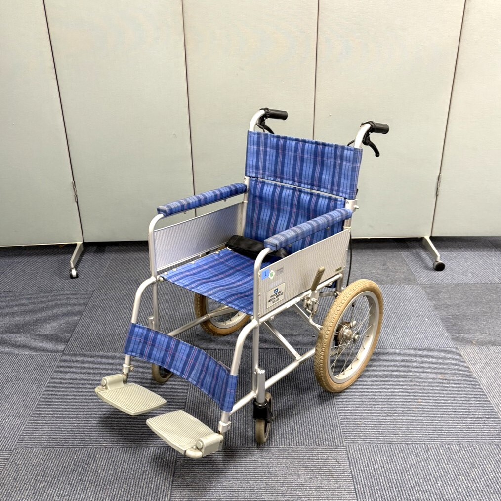 YK05) フランスベッド アルミ 軽量 介助用 車椅子 FB-K 車イス 折りたたみ コンパクト