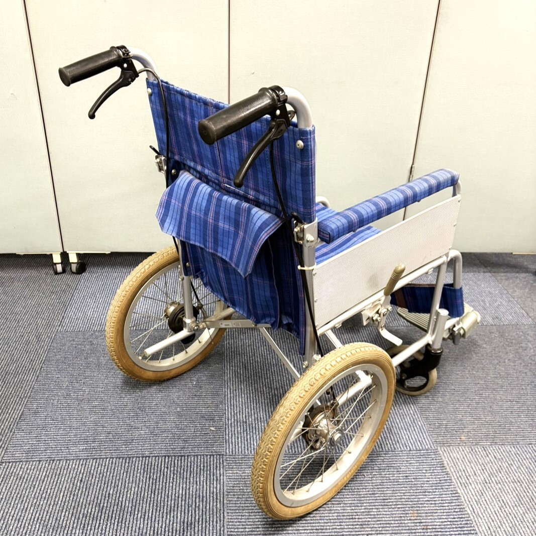 YK05) フランスベッド アルミ 軽量 介助用 車椅子 FB-K 車イス 折りたたみ コンパクト