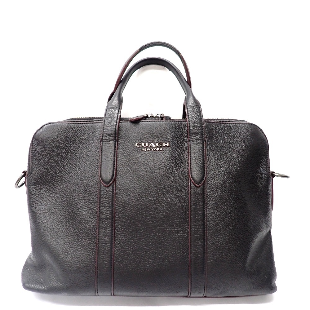 Ft631951 コーチ ビジネスバッグ 書類かばん ブリーフケース 88315 ブラック メンズ COACH 中古_画像1