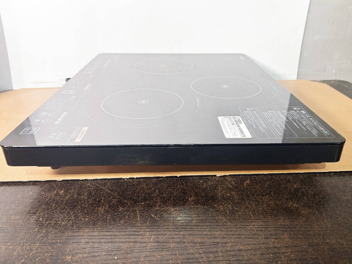 中古★IRIS OHYAMA/アイリスオーヤマ 3口 IHクッキングヒーター IHコンロ IH調理器具 ブラック【IHC-S313V】FKMH_画像8