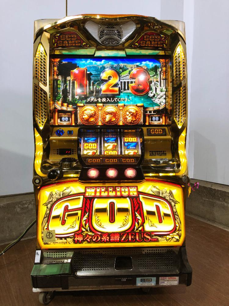 地域限定送料無料★超美品 中古★ELECO ミリオンゴッド 神々の系譜 ZEUS ver. パチスロ実機【ミリオンゴッド-神々の系譜-ゼウスUV】FM3H_画像3
