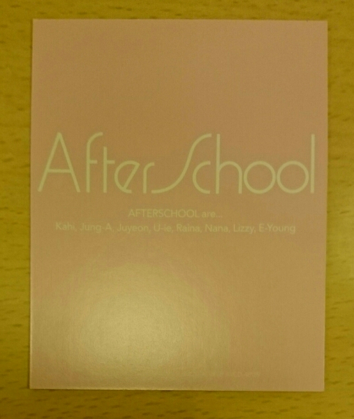 AFTERSCHOOL John aDiva коллекционные карточки быстрое решение коллекционная карточка Jung-A записано в Японии Japan ver. after school After School фото карта 