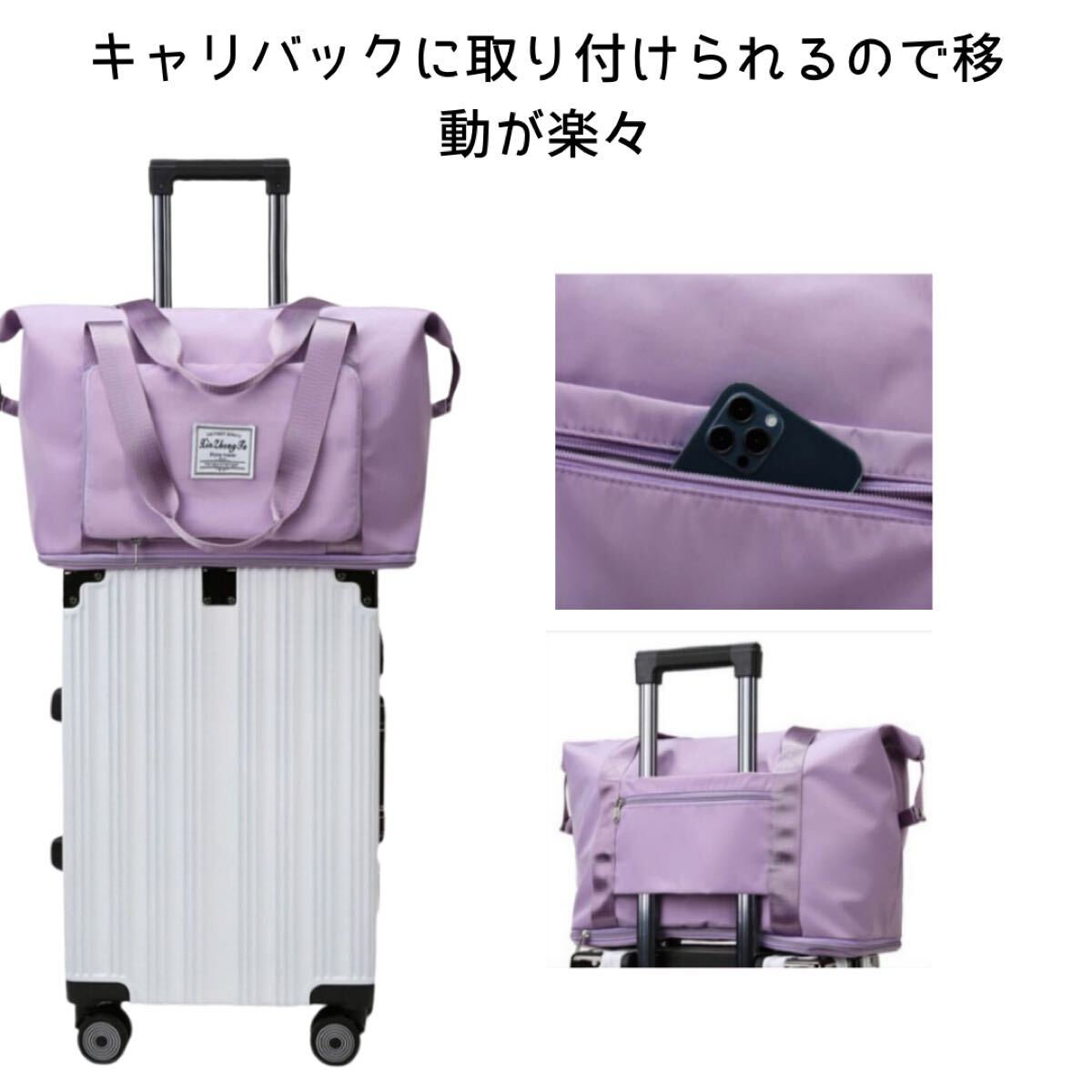  большая вместимость легкий водонепроницаемый путешествие сумка складной путешествие мужской женский двоякое применение сумка "Boston bag" большая вместимость путешествие .. путешествие Carry on сумка 