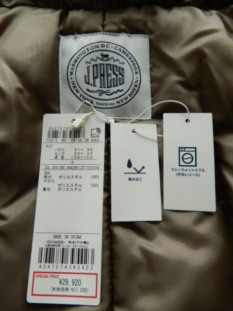 J.PRESS LADIES* новый товар [...] котороткое пальто 29920 иен Onward . гора *size9