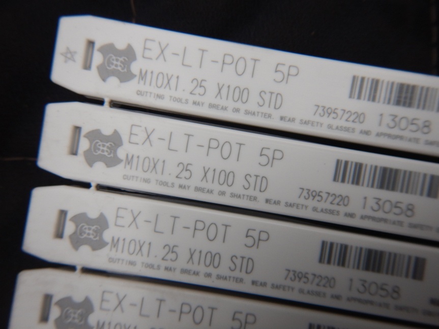 即決税0円未使用品「9本組」OSGポイントタップロングシャンクEX-LT-POT 5P M10×1,25 ×100 STD 13058 100mm一般用_画像2