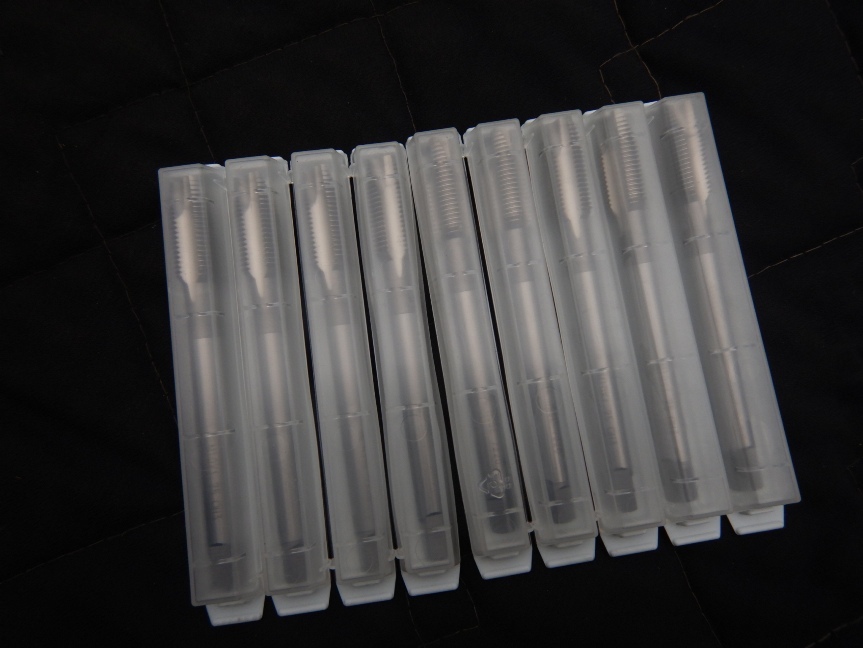 即決税0円未使用品「9本組」OSGポイントタップロングシャンクEX-LT-POT 5P M10×1,25 ×100 STD 13058 100mm一般用_画像4