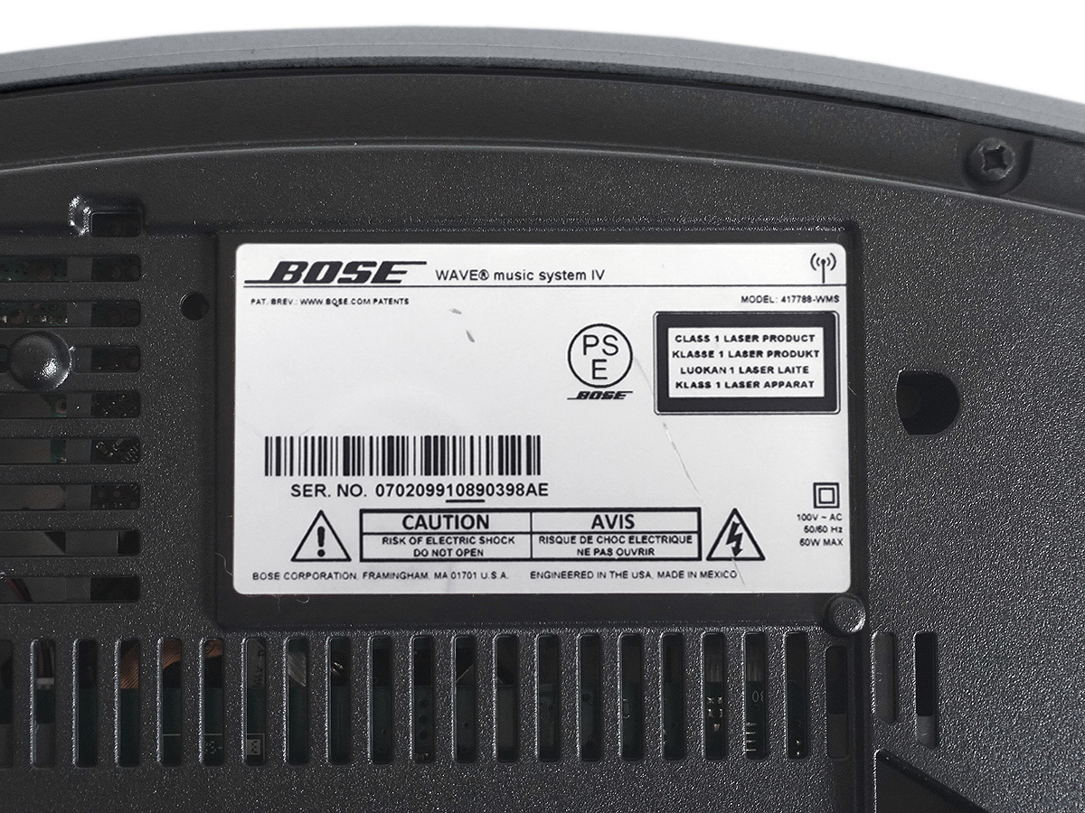 ★BOSE wave music system Ⅳ プラチナムシルバー 動作品_画像6