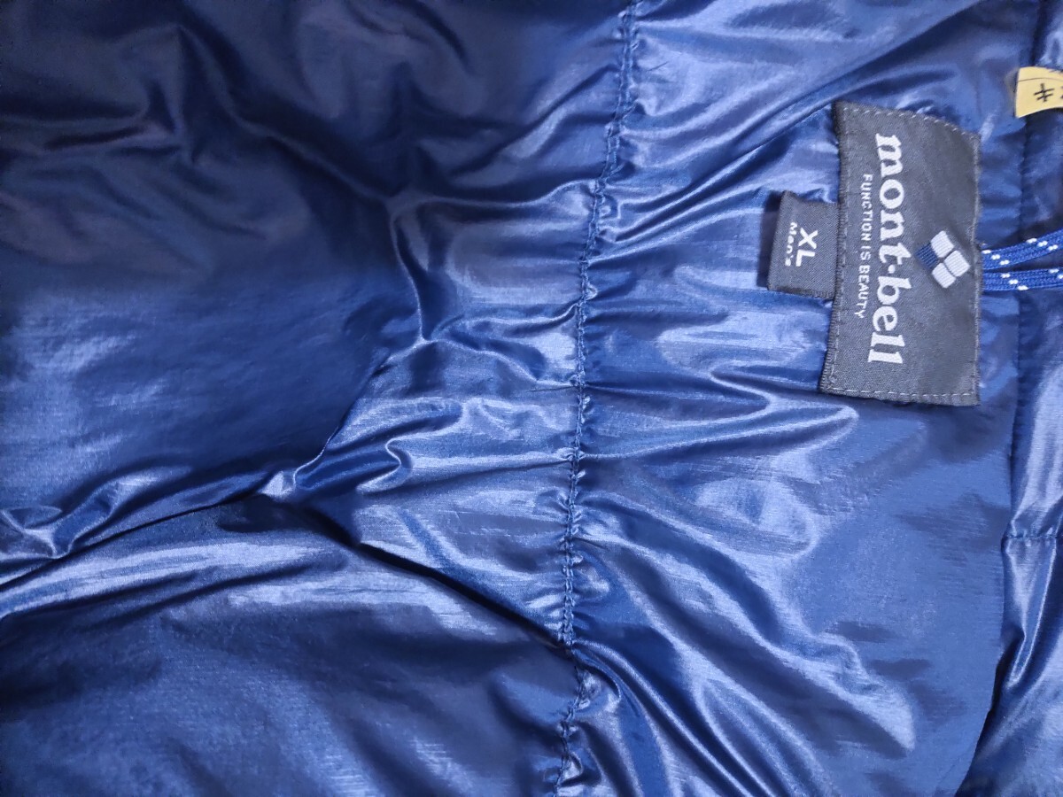 送料無料 ! 最終値下げ モンベル アルチプラノ ダウン パーカ 900 fill power フィルパワー RBL (Blue系) Size XL クリーニング済み_画像5