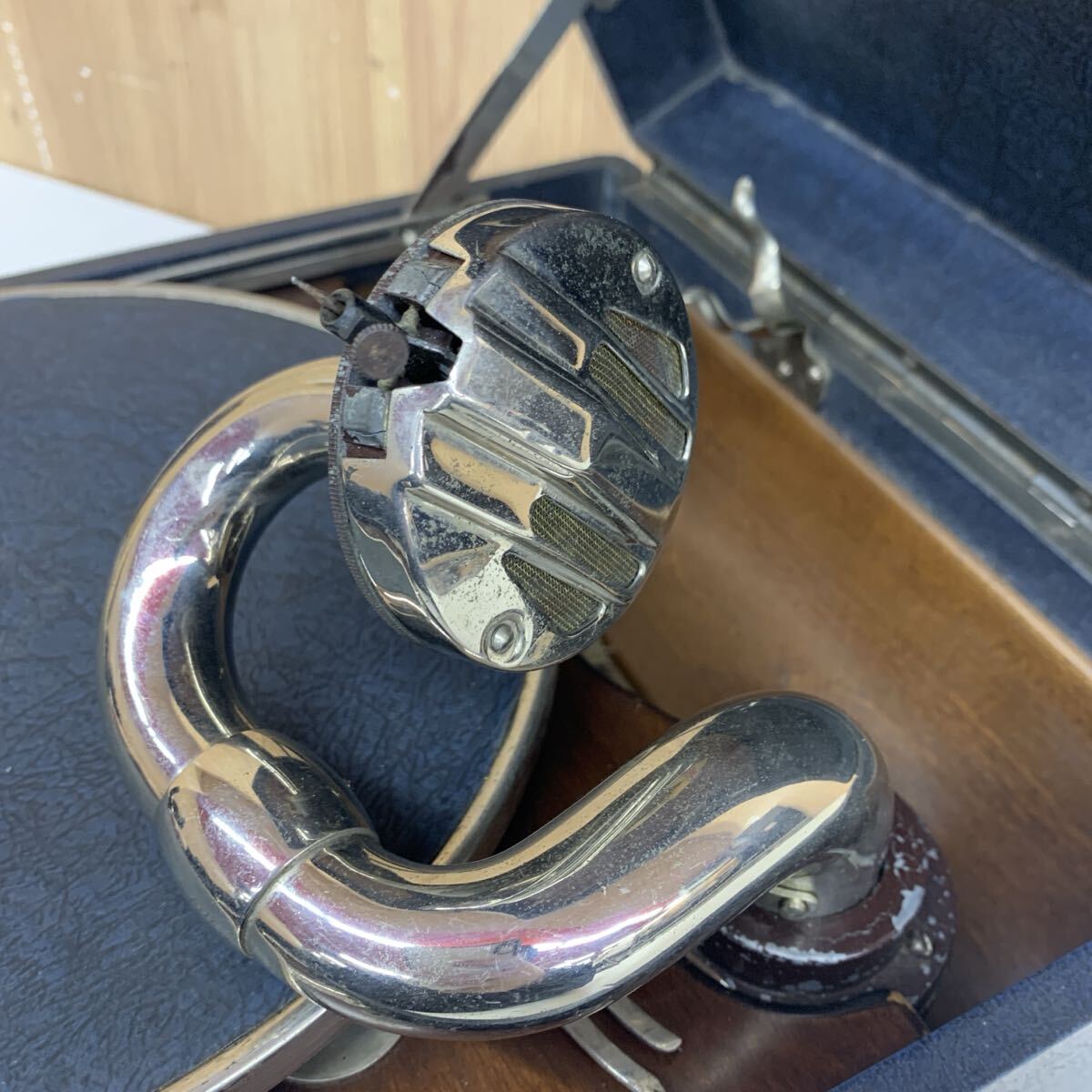 【K-1】 Victor J2-12 蓄音機 レトロ 現状品 4724-127_画像4