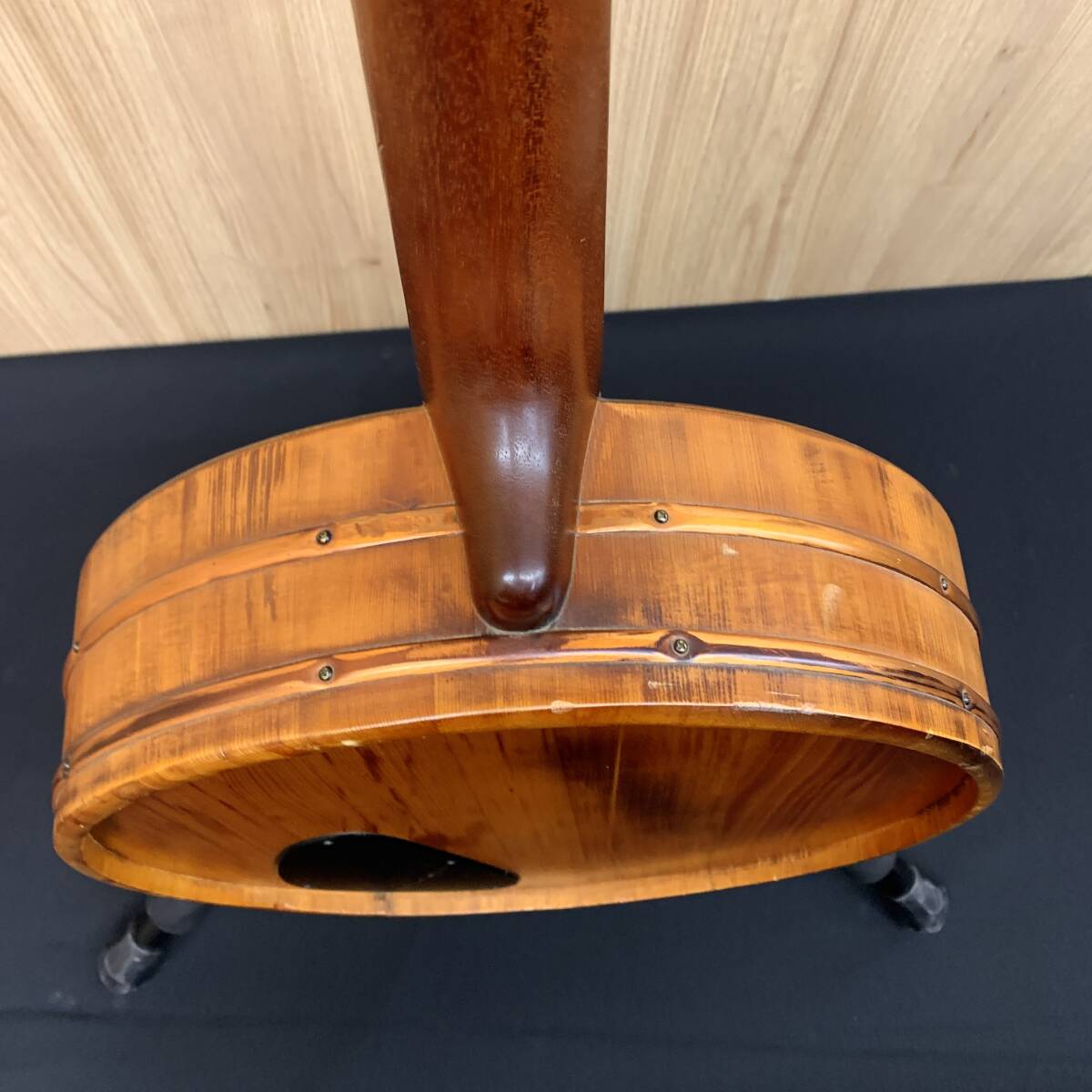 【Y9】 K.Yairi OK-1 アコースティックギター 要修理 桶ギター エレアコ 風呂桶 4731-102_画像6