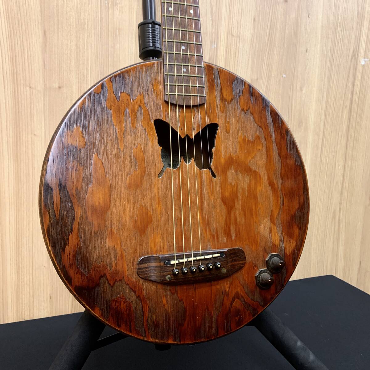 【Y9】 K.Yairi OK-1 アコースティックギター 要修理 桶ギター エレアコ 風呂桶 4731-102_画像3