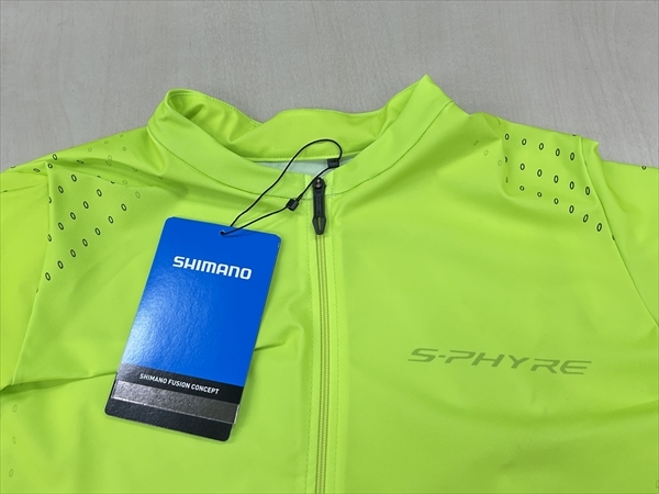 ☆ 未使用 デッドストック品!! SHIMANO S-PHYRE SHORT SLEEVE JERSEY YELLOW EU:M ASIA:L シマノ エスファイア 半袖ジャージ M-1416_画像3