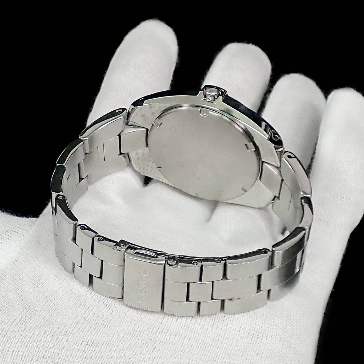 セイコー パーペチュアルカレンダー デイト 8F32-0010 ブルー文字盤 点検動作品 SEIKO Perpetual Calendar_画像4