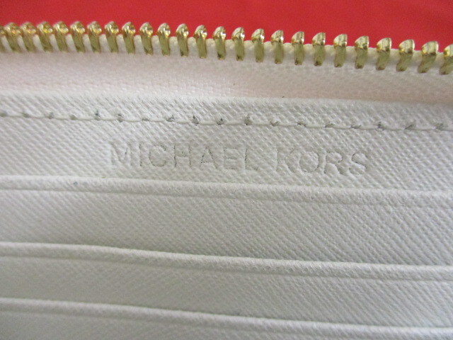 【11895】★マイケルコース MICHAEL KORS★スタッズ コンパクトウォレット / ラウンドファスナー 財布_画像6