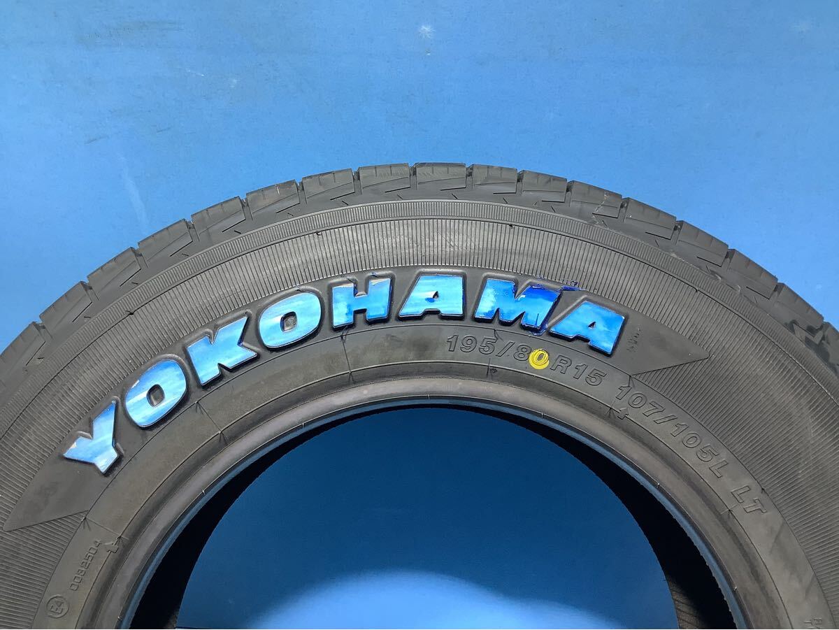 195/80R15 107/105L LT 23年 YOKOHAMA GEOLANDAR H/T G056 中古タイヤ4本未使用 夏タイヤ 195/80/15 _画像5