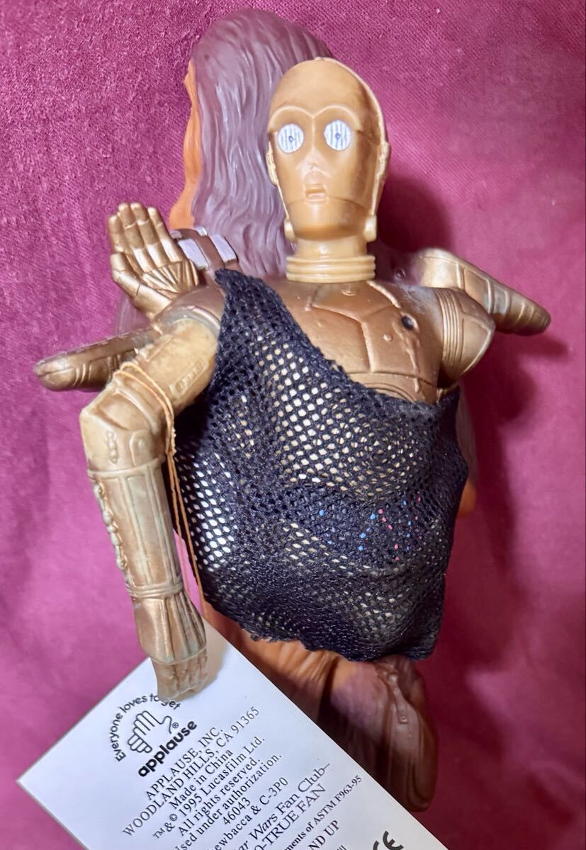'95 applause社『STAR WARS』CLASSIC COLLECTORS SERIES チューバッカ & C-3PO CHEWBACCA ソフビ フィギュア スター・ウォーズ_画像4