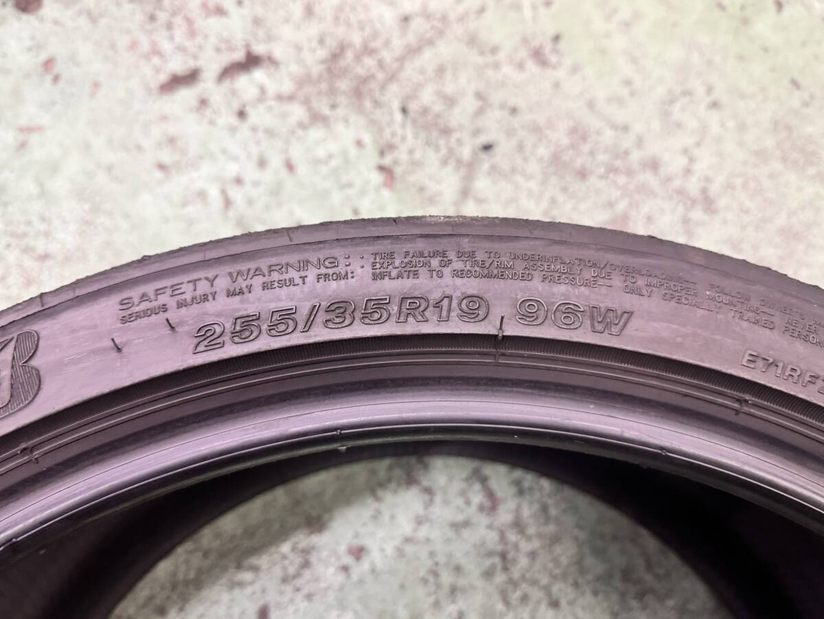 б/у шина BRIDGESTONE POTENZA Bridgestone Potenza RE-71RS 255 35 19 96W XL 2 шт circuit
