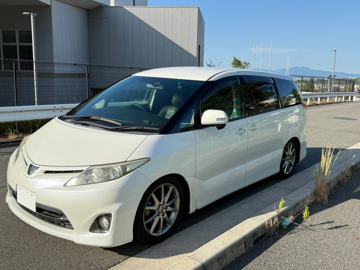 【個人出品】車検長い令和9年7月末まで 平成22年式 エスティマ アエラスレザーパッケージ TEIN車高調 クスコタワーバー_画像1