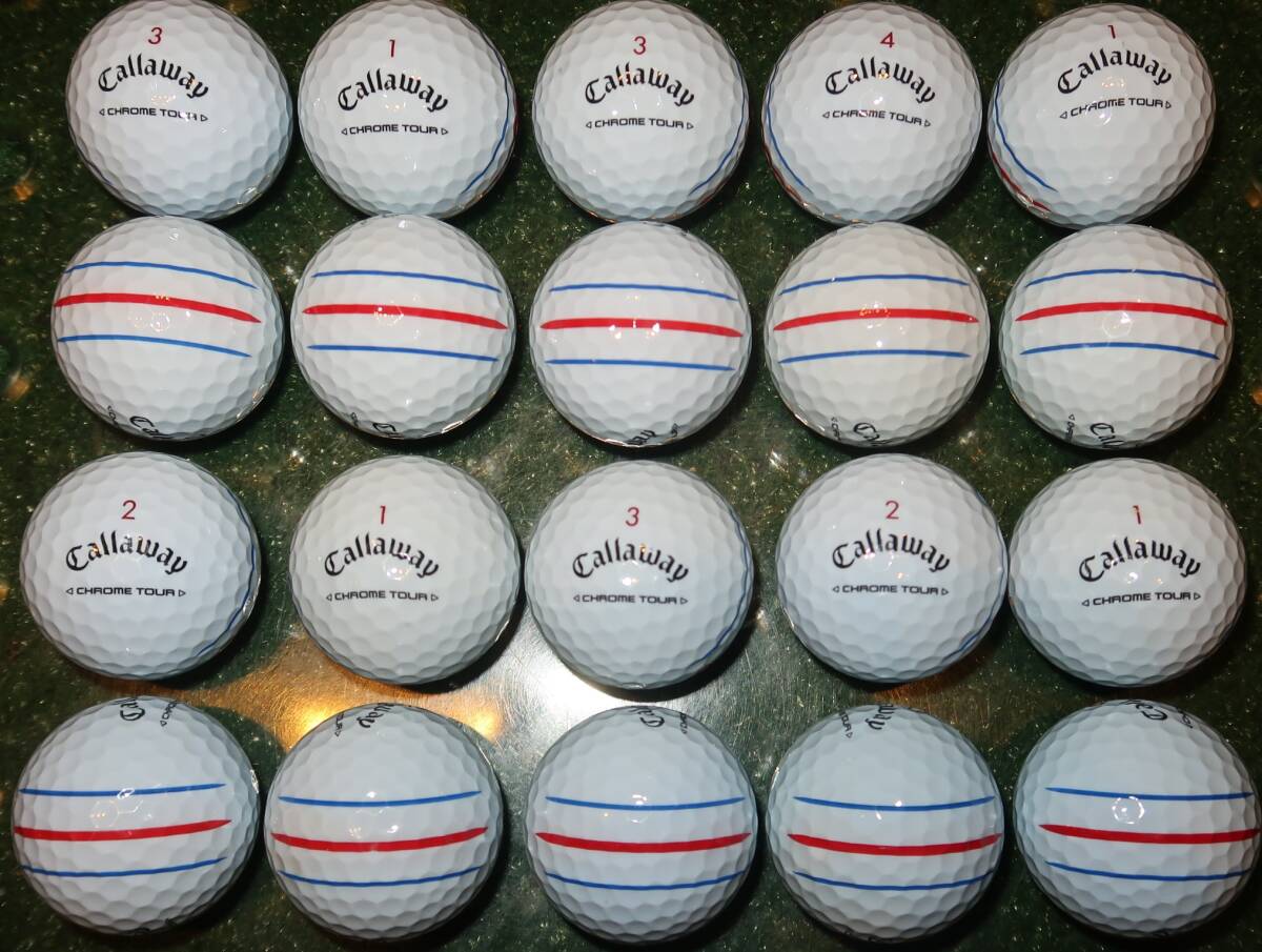 ロストボール 2024年モデル CALLAWAY CHROME TOUR 20個_画像1