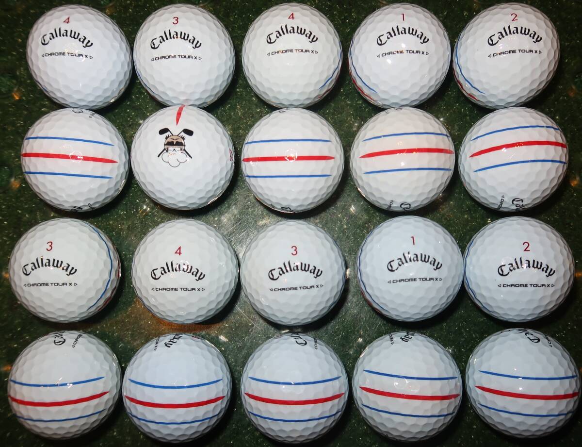 ロストボール 2024年モデル CALLAWAY CHROME TOUR X トリプルトラック 20個_画像1