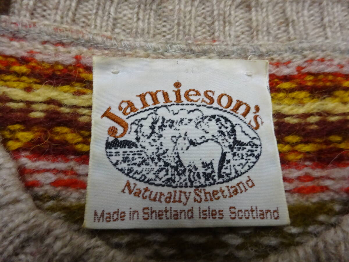 ■B-256■Jamieson's　ウールニットベスト　サイズ不明_画像2