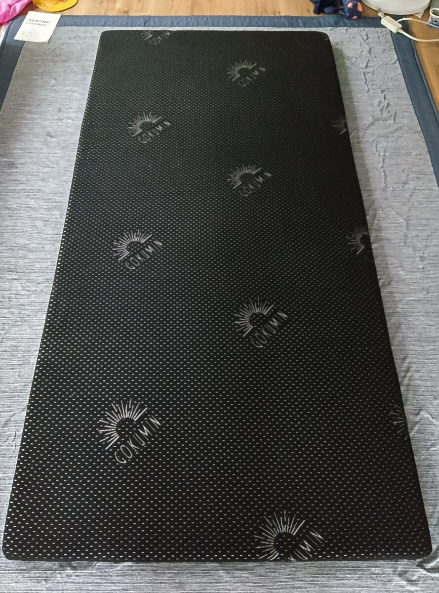 GOKUMIN マットレス 高反発マットレス 厚さ5cm 硬め 180N 耐圧分散 消臭 抗菌 ウレタン 高密度32D 敷布団 ブラック シングル_画像1