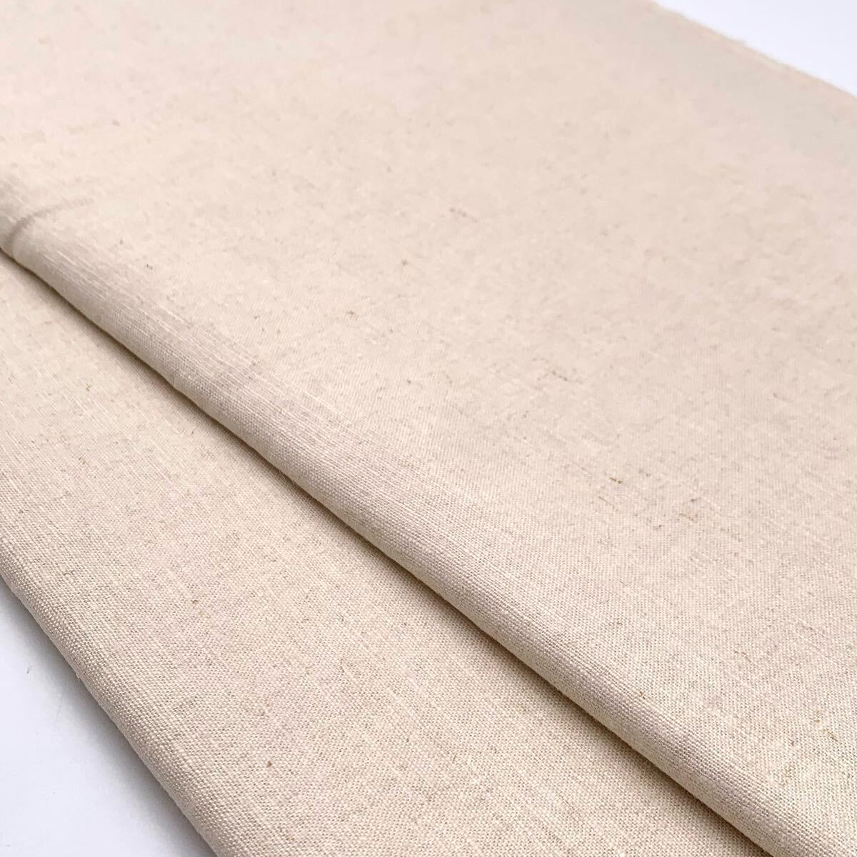 R221 遠州織物 リネンストレッチ 3m 麻53％ レーヨン45％ 生成り 麻カス残し 日本製 静岡県産 生地 ハンドメイド はぎれ 布の画像7