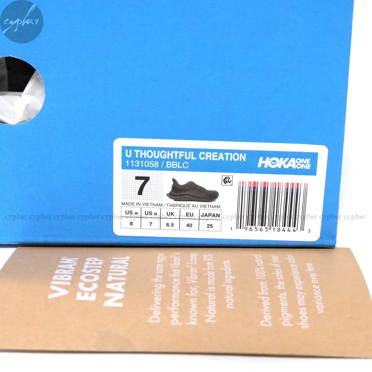 US7 25cm 新品 HOKA ONE ONE TC 1.0 U THOUGHTFUL CREATION BBLC ブラック ホカ ホカオネオネ スニーカー ティーシー 黒 1131058_画像6
