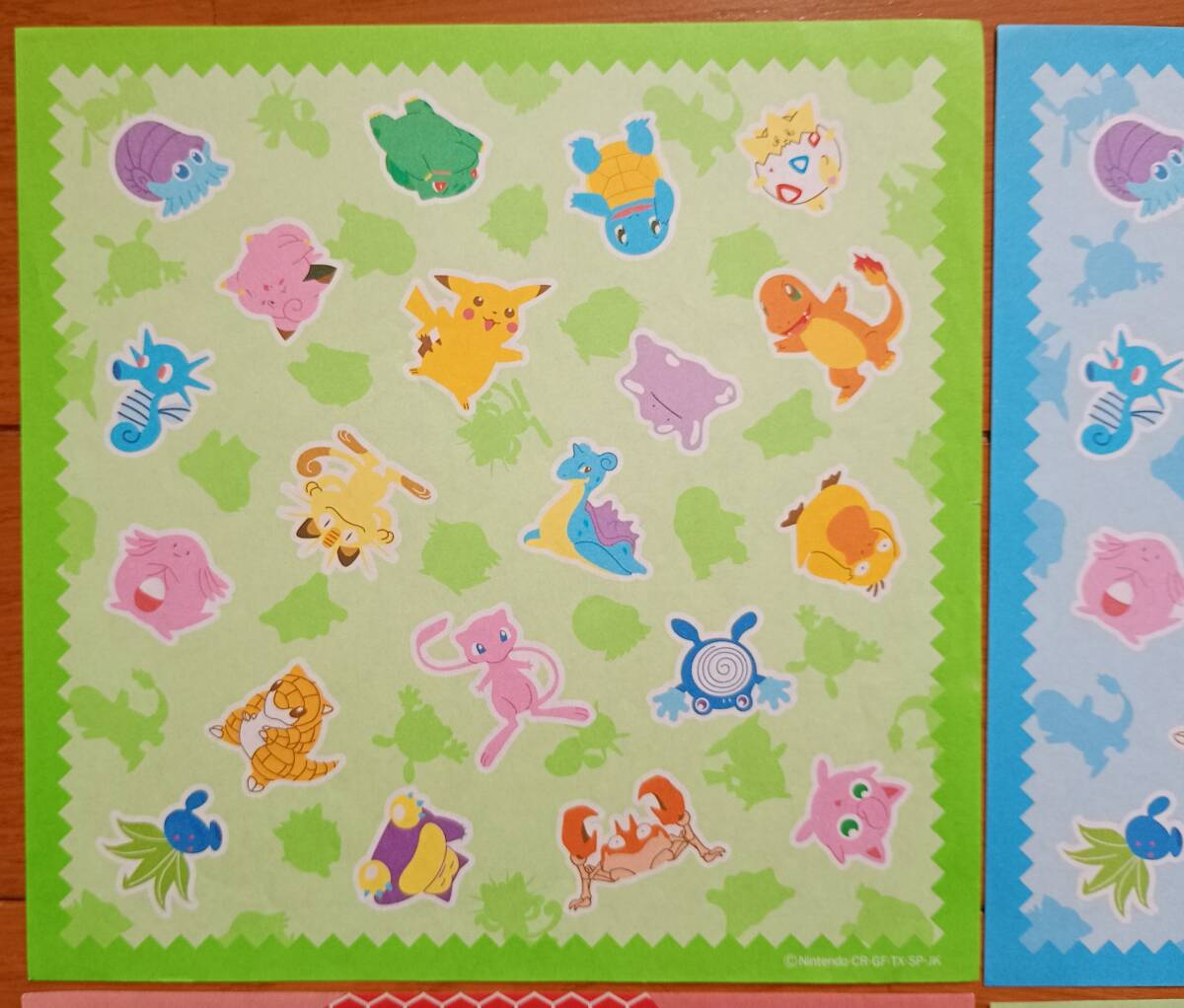 レトロ おりがみ ポケットモンスター NINTENDO ポケモン 2柄 6枚_画像2