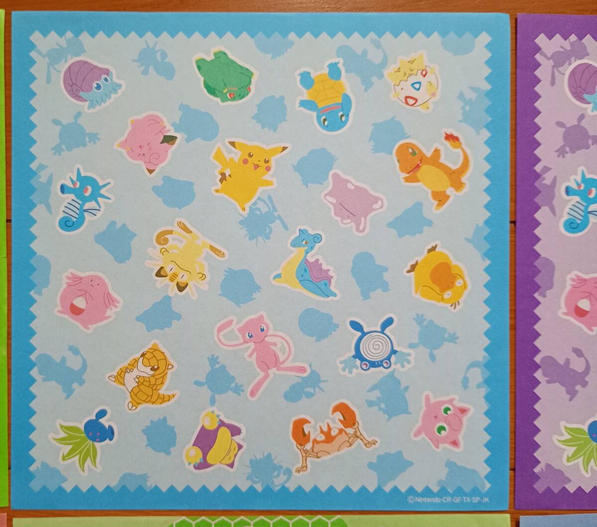 レトロ おりがみ ポケットモンスター NINTENDO ポケモン 2柄 6枚_画像3