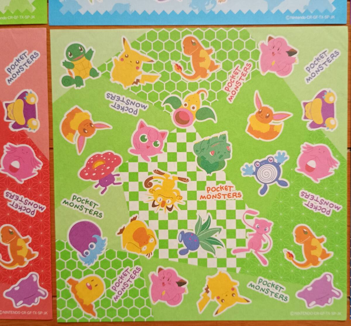 レトロ おりがみ ポケットモンスター NINTENDO ポケモン 2柄 6枚_画像6