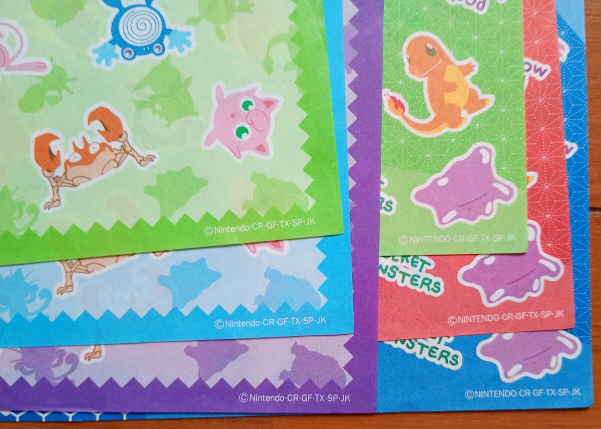 レトロ おりがみ ポケットモンスター NINTENDO ポケモン 2柄 6枚_画像8