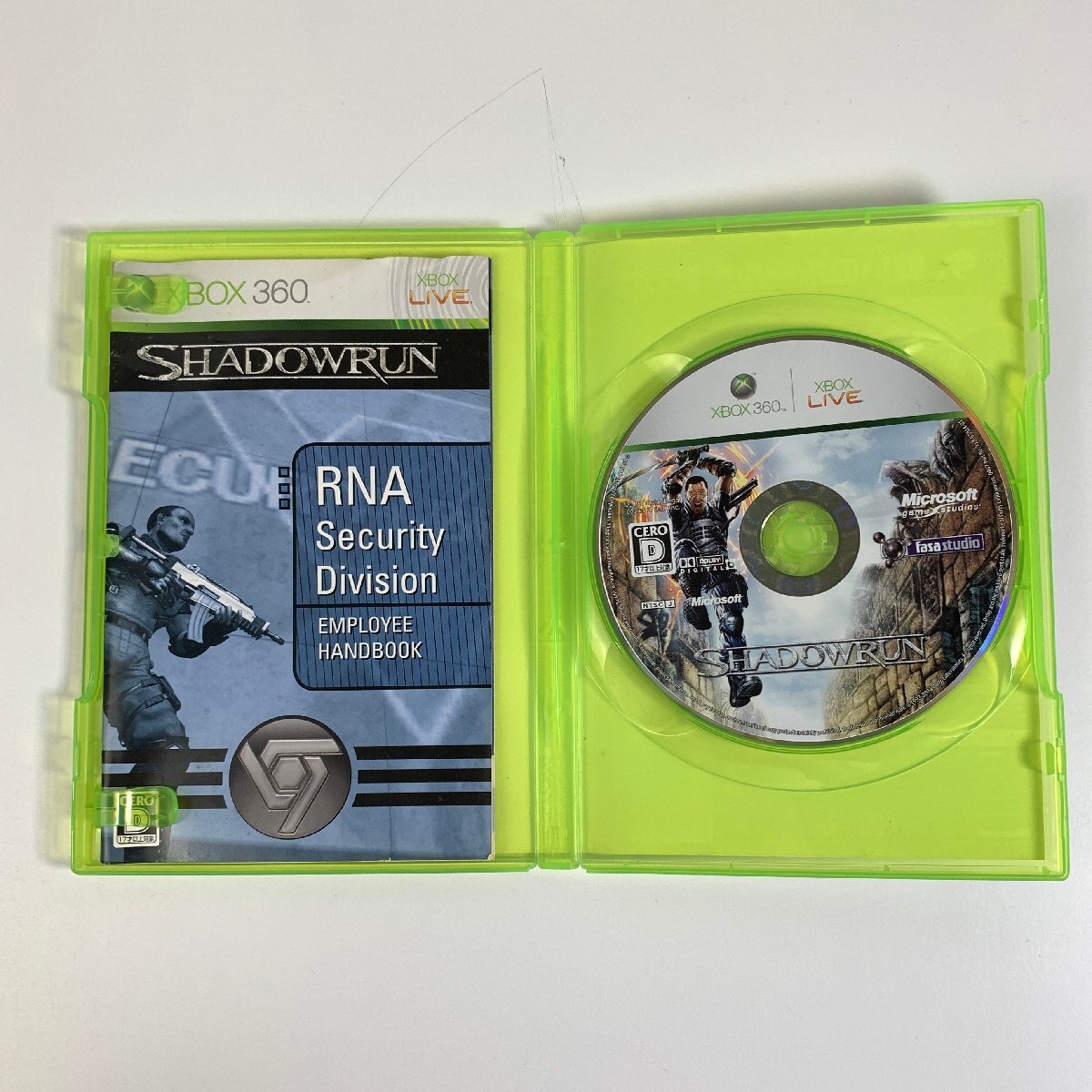 Y7A616 Xbox 360 エックスボックス SHADOWRUN シャドウラン 愛知 3cmサイズ